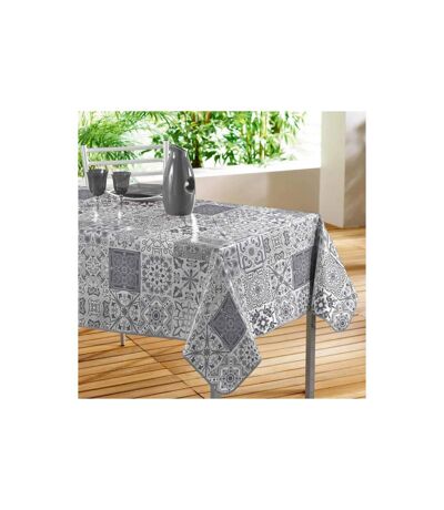 Nappe Toile Cirée Persane 140x240cm Gris