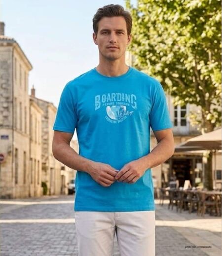CHALLENGER SOMBRERO1 - Tee-shirt imprimé manches courtes en coton peigné ultra-doux