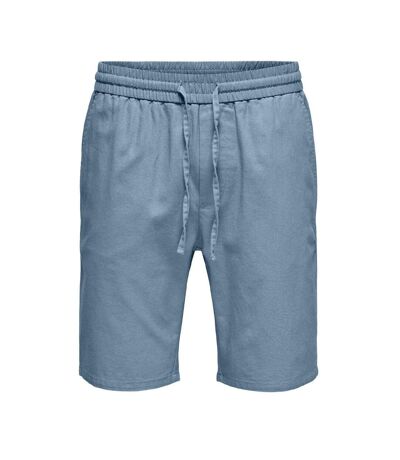 Short Bleu Homme ONLY & SONS Cot Lin - L