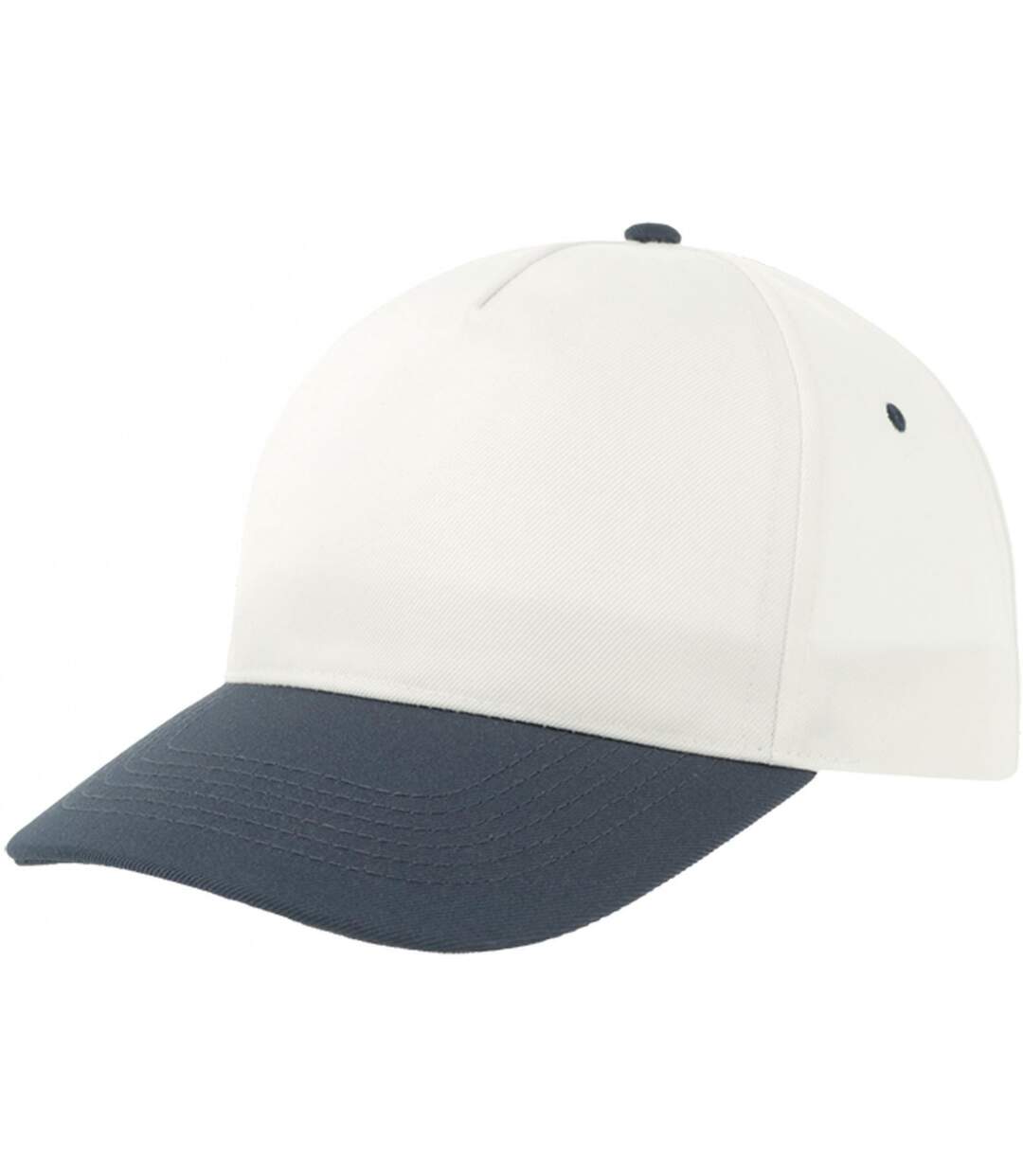 Recy five recycled polyester baseball cap white/navy Atlantis-1