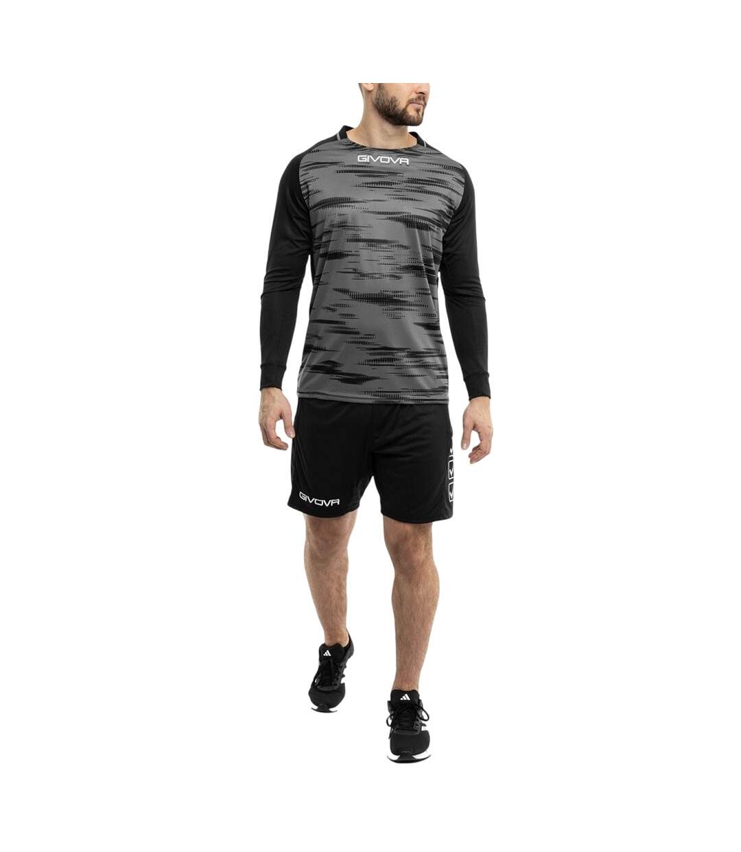 Ensemble Kit De Gardien De But Adulte Noir Gris Givova-1