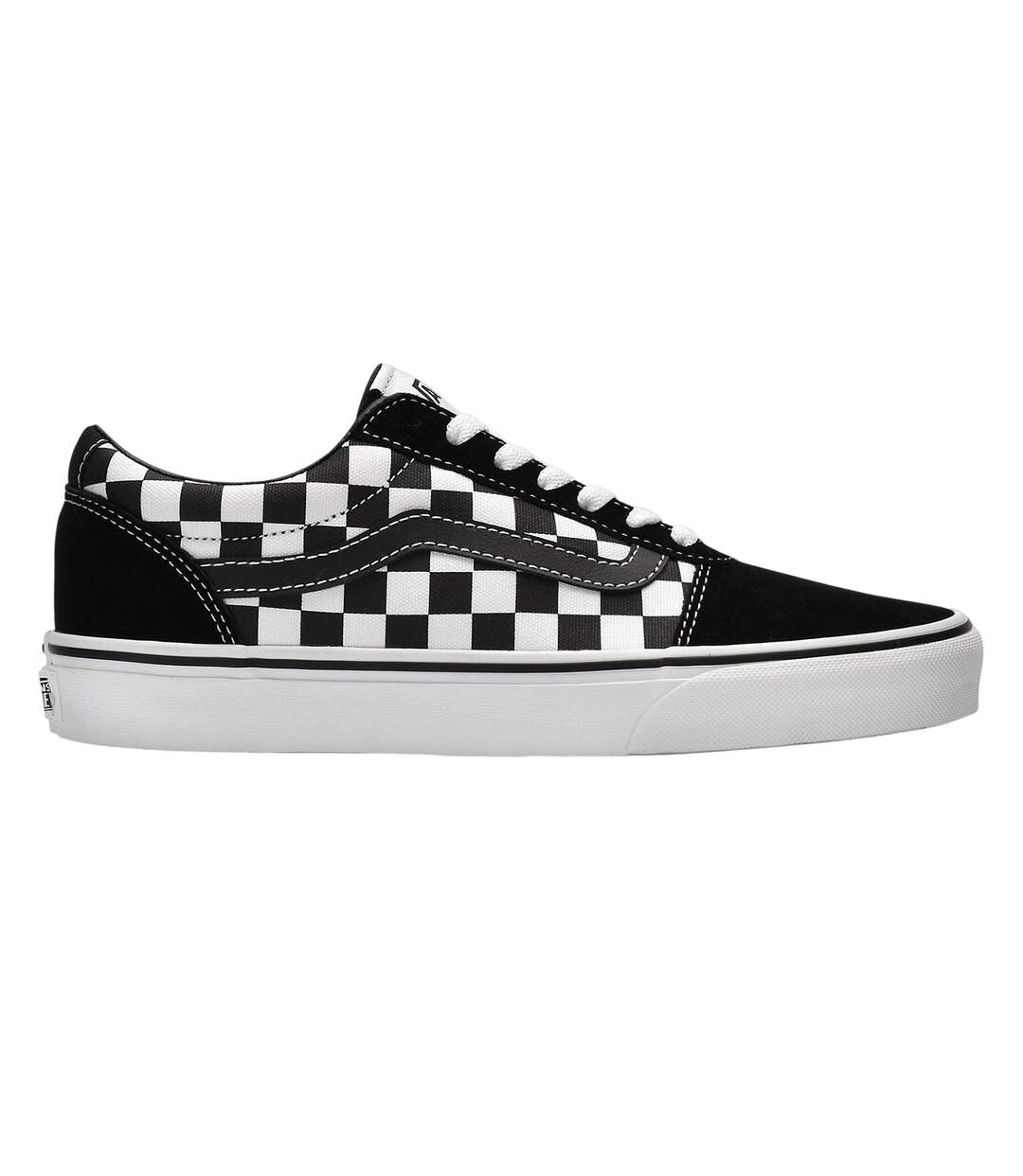 Baskets Motif/style À Carreaux Ward Femme Noir Blanc Vans-1