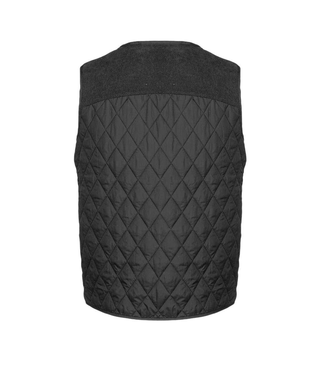 Mens Quilted Polyester Lightweight Gilet Black Howick-2