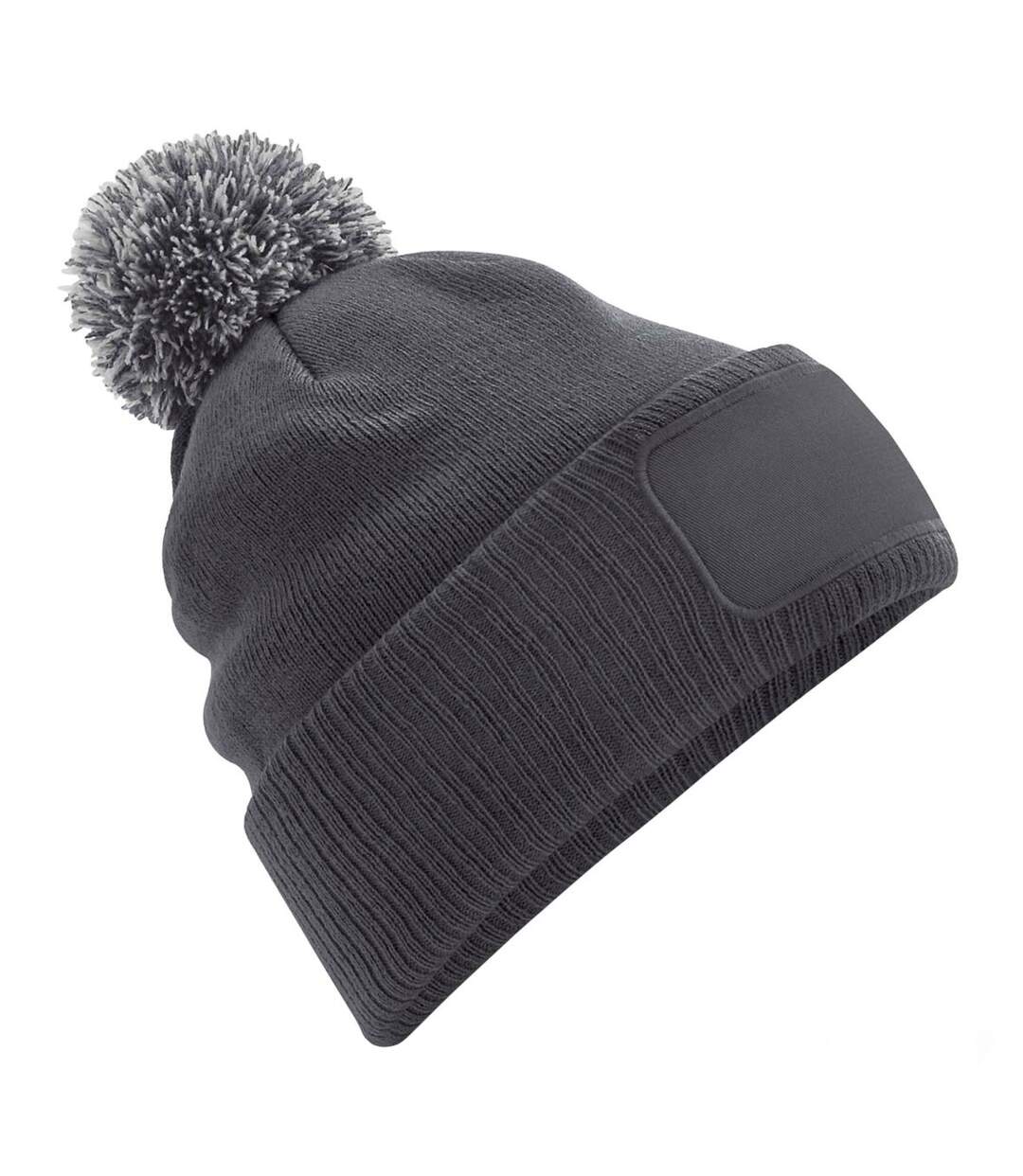Unisex Adults Snowstar Printers Beanie Graphite Grey Light Grey Beechfield-1