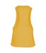 Bella Womens/Ladies Racer Back Cropped Tank Top (Mustard Heather) - UTPC3143