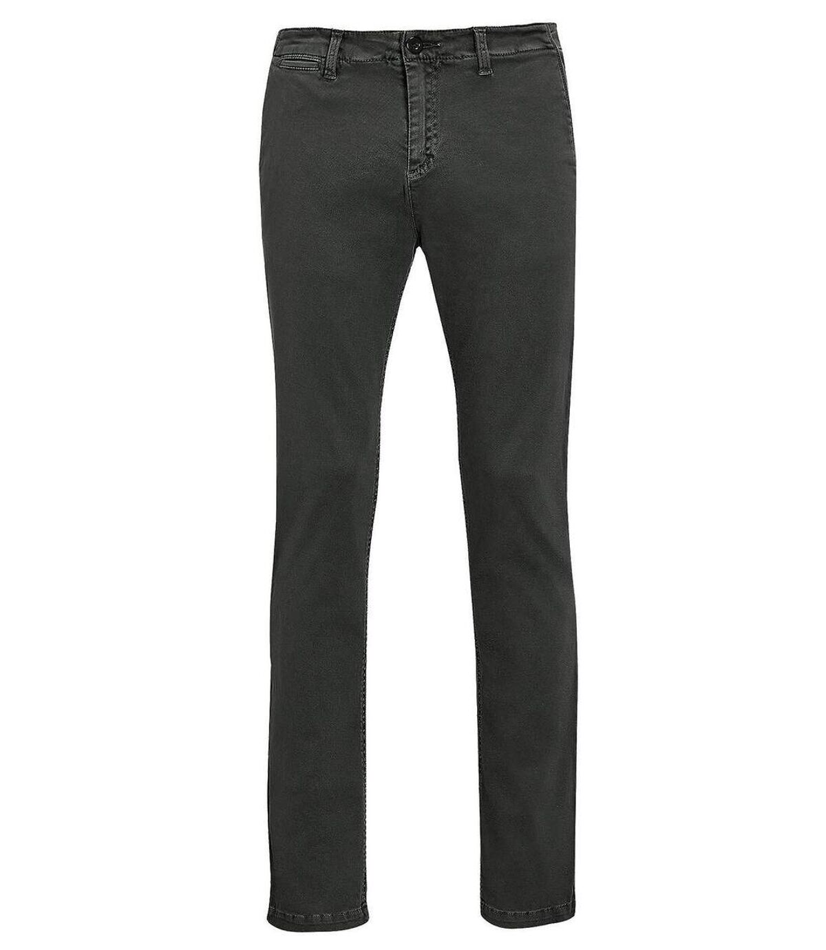pantalon toile stretch homme - 01424 L33 - gris anthracite
