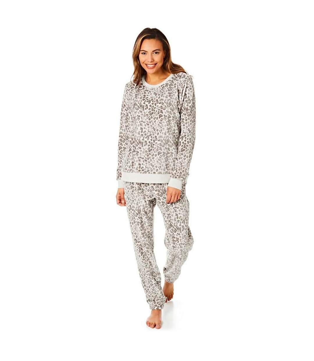 Ensemble de pyjama long femme gris Light And Shade