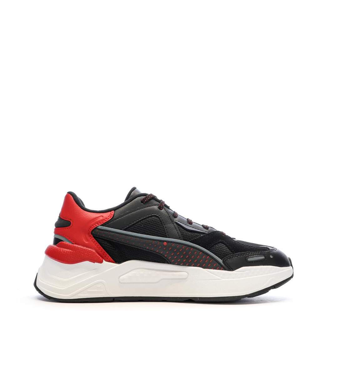 Baskets noires/rouges homme puma ferrari rs-2