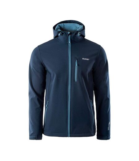 Mens Caen Soft Shell Jacket Dress Blues Copel Blue Hi-Tec