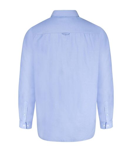 D555 mens richard oxford kingsize long-sleeved shirt sky blue Duke