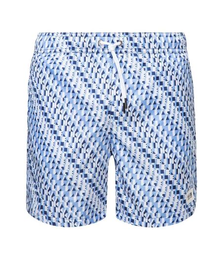 Short De Bain Motif/style Imprimé Intégral Homme Ciel Bleu Marine Karl Lagerfeld