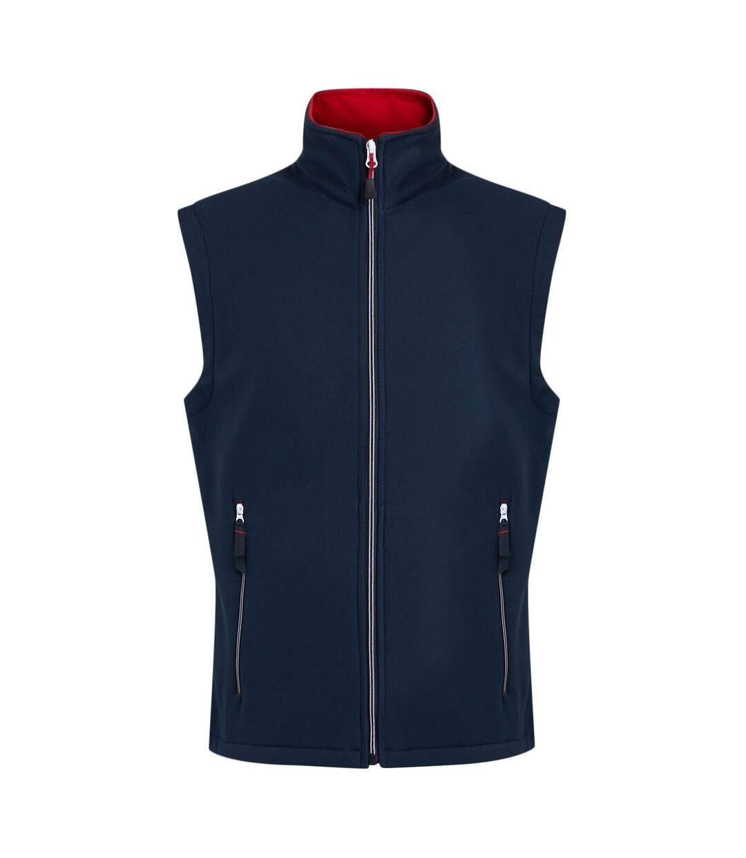 Mens Ascender Softshell 2 Layer Body Warmer Navy Classic Red Regatta-2