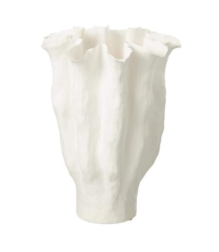 Vase Déco en Céramique Calyx 42cm Blanc