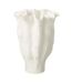 Vase Déco en Céramique Calyx 42cm Blanc-1