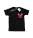 Disney T-shirt boyfriend en coton avec symbole de Mickey Mouse pour femmes/femmes (Noir) - UTBI37949-1