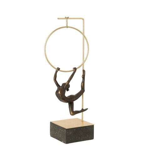 Gymnaste Cerceau sur Socle Alpha 48cm Doré & Noir