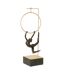 Gymnaste Cerceau sur Socle Alpha 48cm Doré & Noir-1