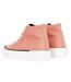 Womens/ladies millie high-top trainers pink/white Loyalty & Faith