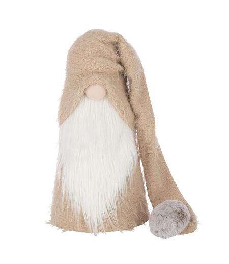 Père-Noël Gnome Déco Hiver 60cm Beige