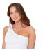Haut 1 Épaule Motif/style Côtelé Femme Blanc Be You-4