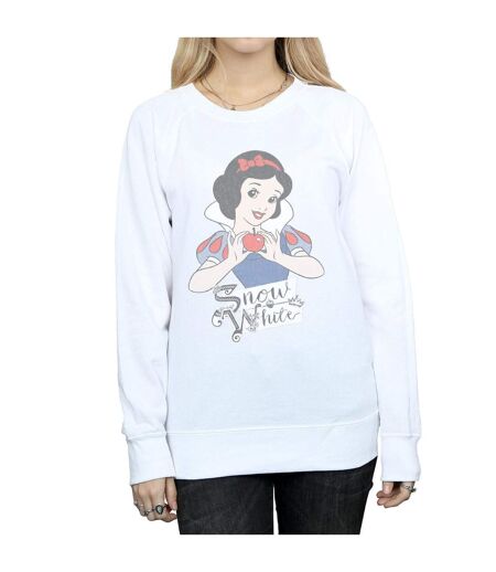 Disney Princess Womens/Ladies Snow White Apple Sweatshirt (White)