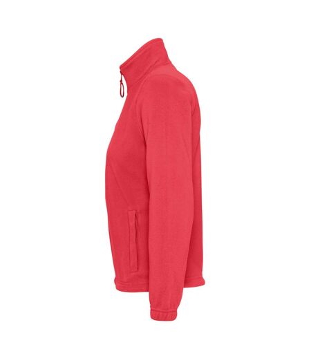 SOLS Womens/Ladies North Full Zip Fleece Jacket (Red)