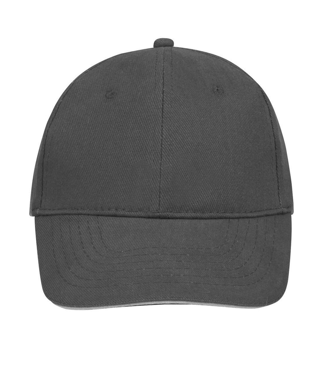 Casquette de baseball buffalo unisexe gris foncé/gris clair SOLS-4