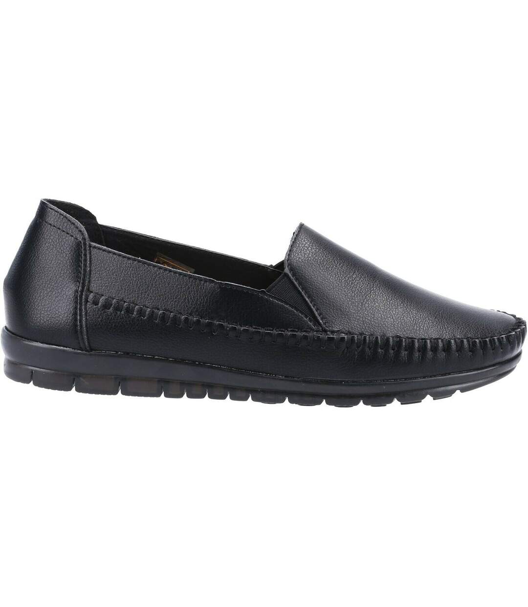 Fleet & Foster Womens/Ladies Shirley Leather Loafers (Black) - UTFS7818