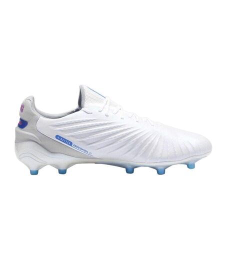 Mens King Ultimate Firm Ground Football Boots White Blue Grey Puma