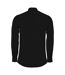 Chemise Poplin Hommes Noir Kustom Kit-2