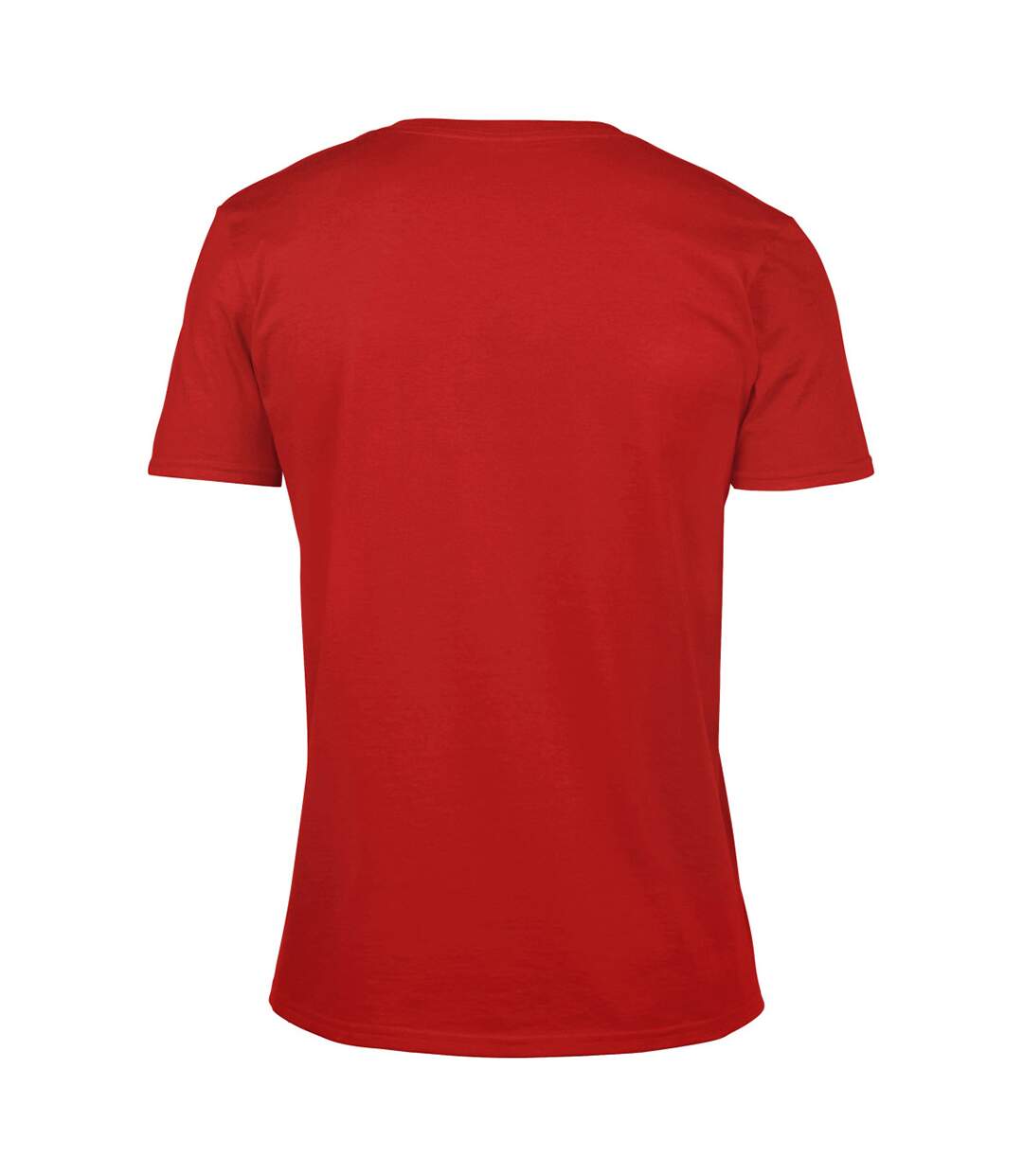 T-shirt à manches courtes et col en v homme rouge Gildan