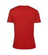 Gildan Mens Soft Style V-Neck Short Sleeve T-Shirt (Red)