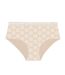 Lot de 3 culottes femme  en coton uni imprimé ceinture fine 2cm Pck49 Pierre Cardin-3