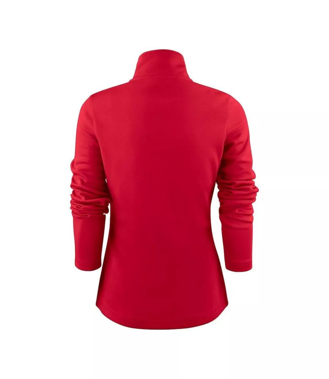Womens/ladies Powerslide Zipped Sweat Jacket Red Printer RED-2