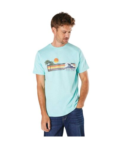 Mens ocean pacific printed t-shirt turquoise Maine