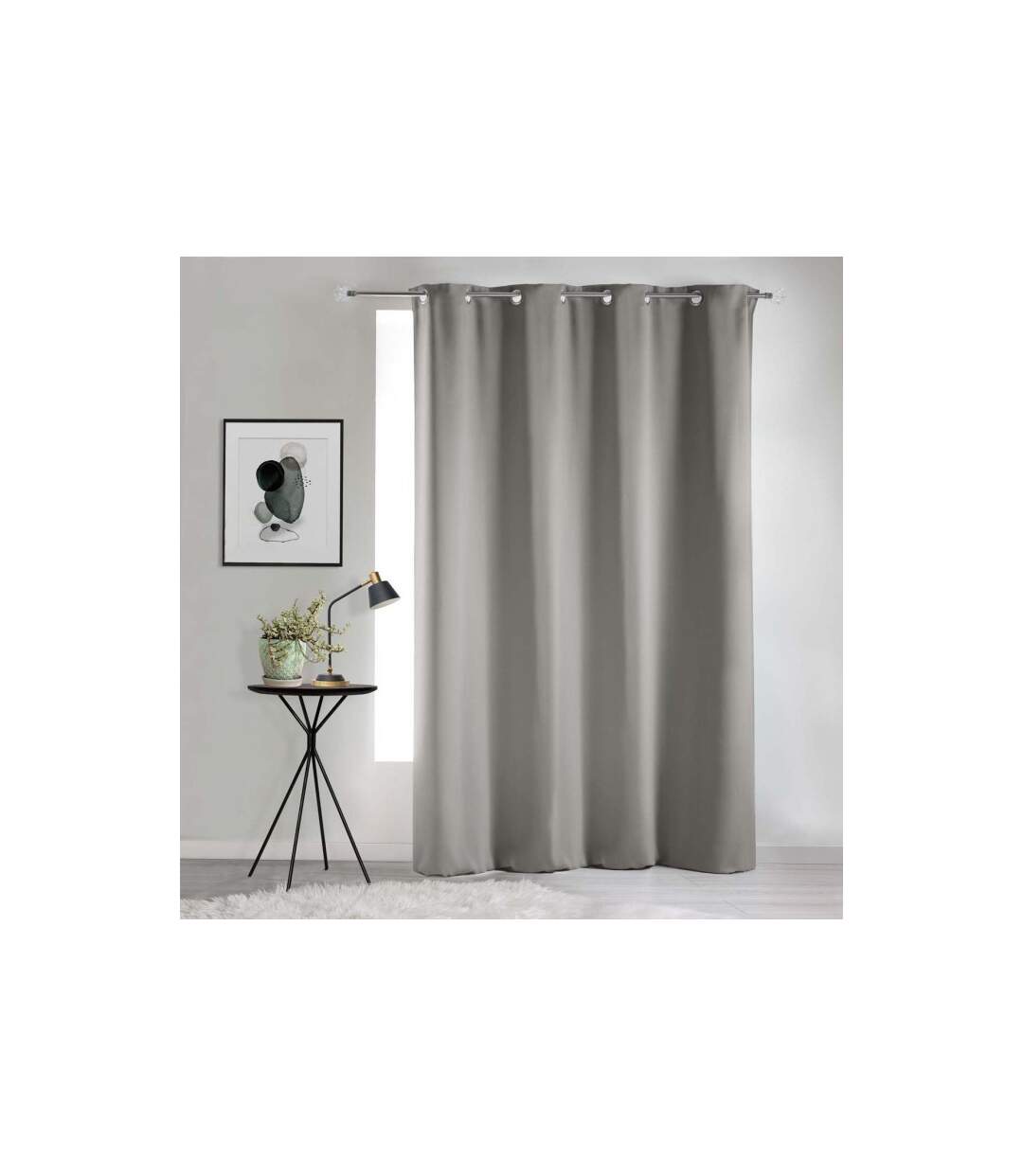 Rideau Occultant Noche 135x240cm Gris Perle-4