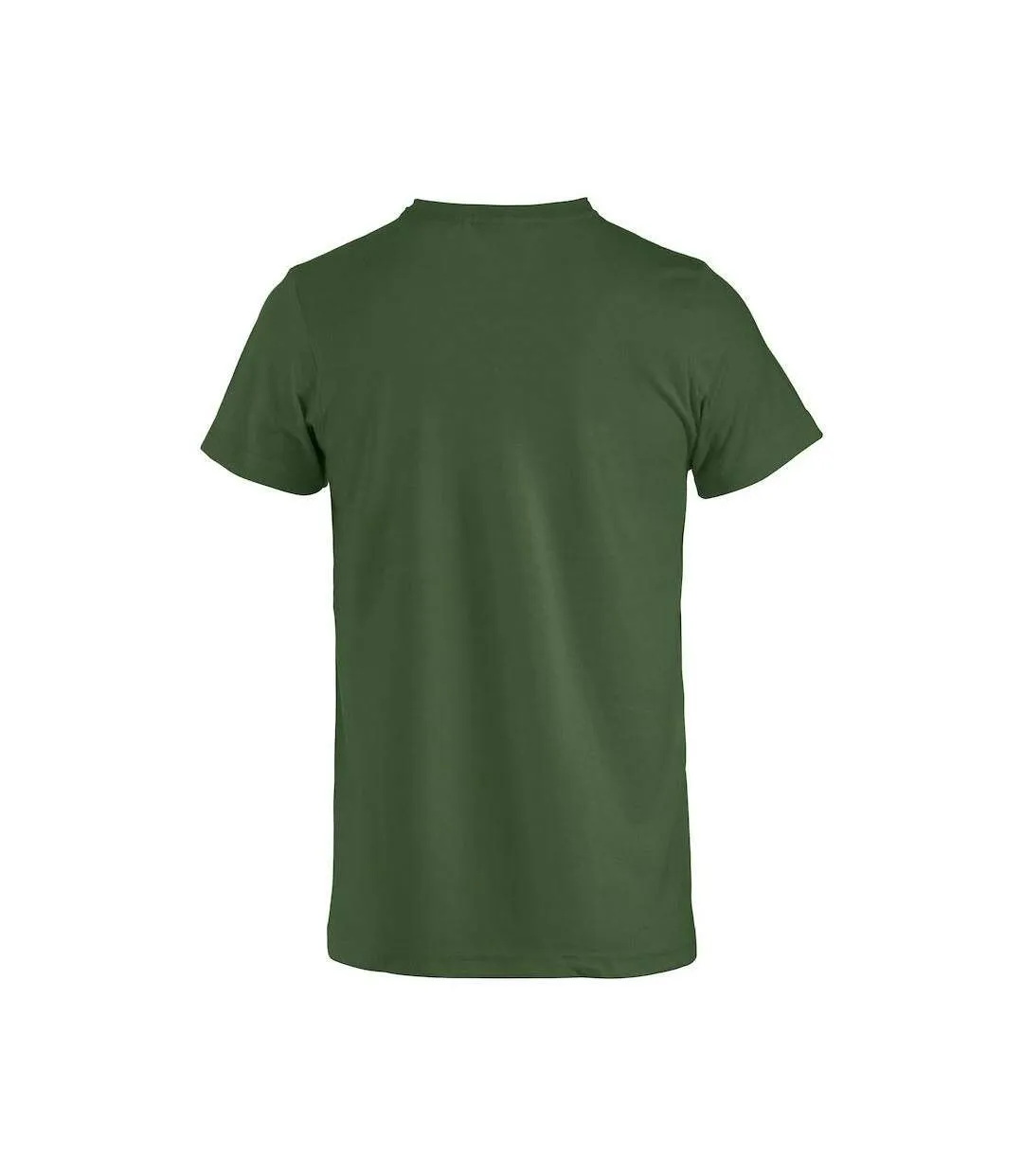 Mens Basic T-shirt Bottle Green Clique-3