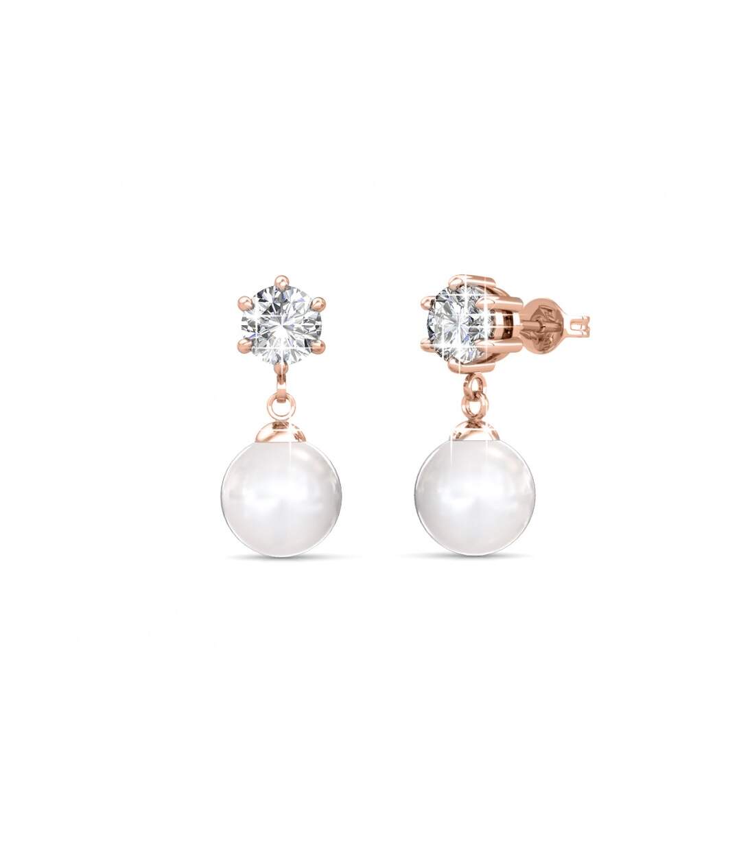 Boucles d'oreilles Pauline, Perle d'Autriche, Cristal d'Autriche-1