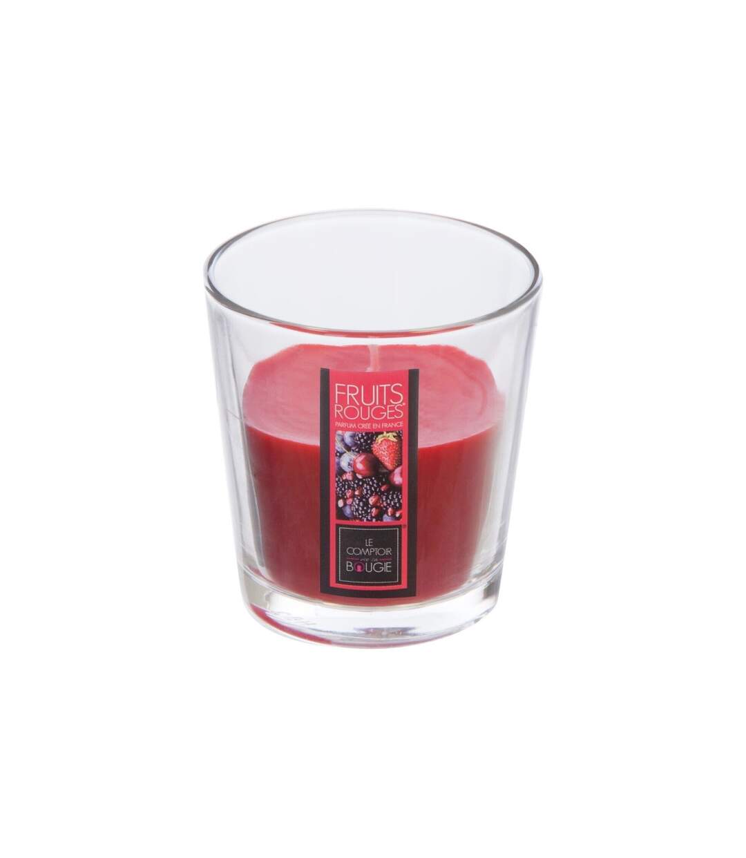 Bougie Parfumée en Verre Nina 90g Fruits Rouges