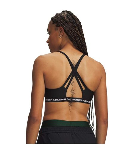 Womens/ladies Low Impact Sports Bra Black White Under Armour