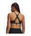 Womens/ladies Low Impact Sports Bra Black White Under Armour-2