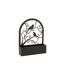 Jardinière Murale en Métal Oiseaux 41cm Noir-1
