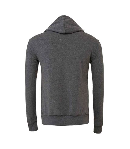 Sweat à capuche adulte gris foncé chiné Bella + Canvas