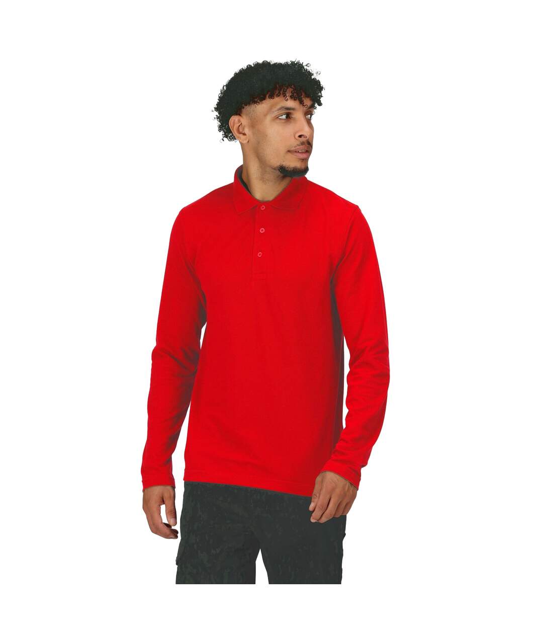 Mens pro long-sleeved polo shirt classic red Regatta