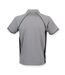 Finden & Hales Mens Piped Performance Sports Polo Shirt (Gunmetal Gray/Black) - UTRW427