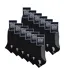 12 Pack Mens Bamboo Ankle Grip Socks | Reinforced Heel & Toe Soft Non Slip Socks-2