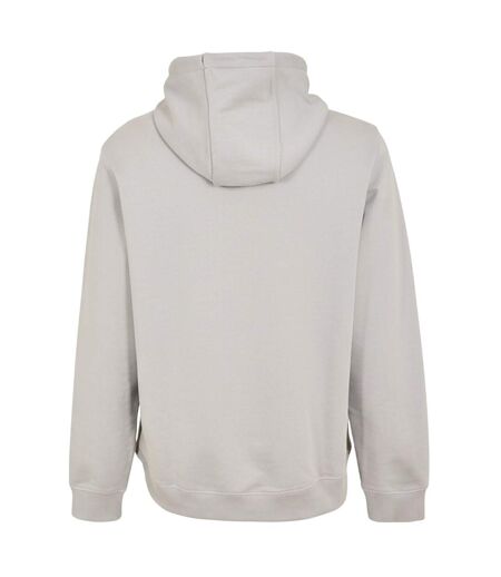 Mens Cotton Blend Pullover Hoodie Pastel Grey Hugo