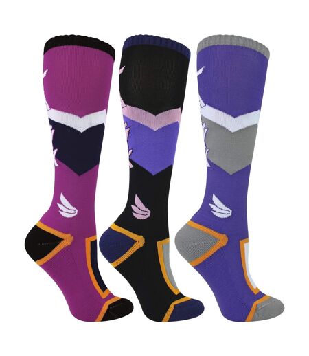 TALYX - Lot de 3 Chaussettes Ski Femme Coussinées Thermiques Hiver