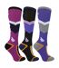 TALYX - Lot de 3 Chaussettes Ski Femme Coussinées Thermiques Hiver-4