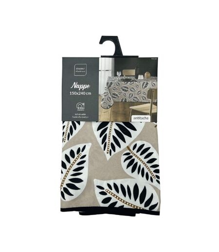 Nappe Antitache Imprimé  Alma 150x240cm Noir